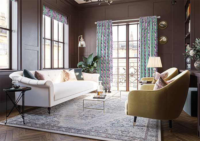 Miami, Purple - Made To Measure Curtains - Image 8